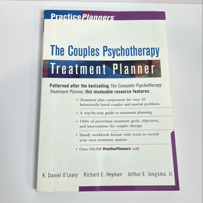 The Couples Psychotherapy Treatment Planner