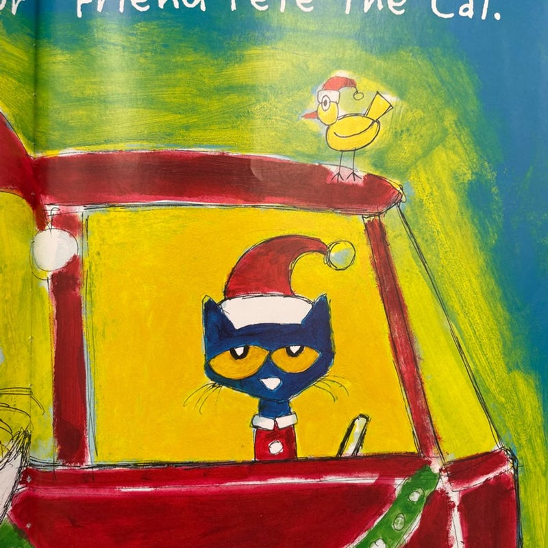 Pete the Cat Saves Christmas hardcover childrens book
