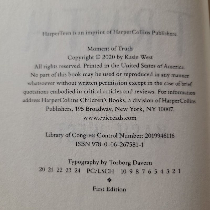 Moment of Truth (2020 First Edition)
