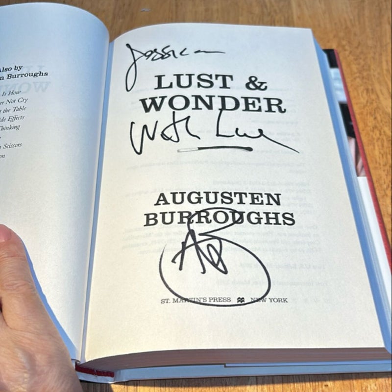 Signed inscribed 1st ed./1st * Lust and Wonder