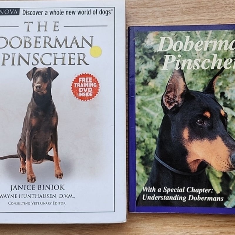  Lot of 2 Doberman Pinscher Care & Training plus dvd