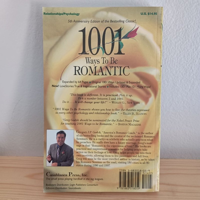1001 Ways to Be Romantic by Gregory J. P. Godek, Paperback | Pangobooks