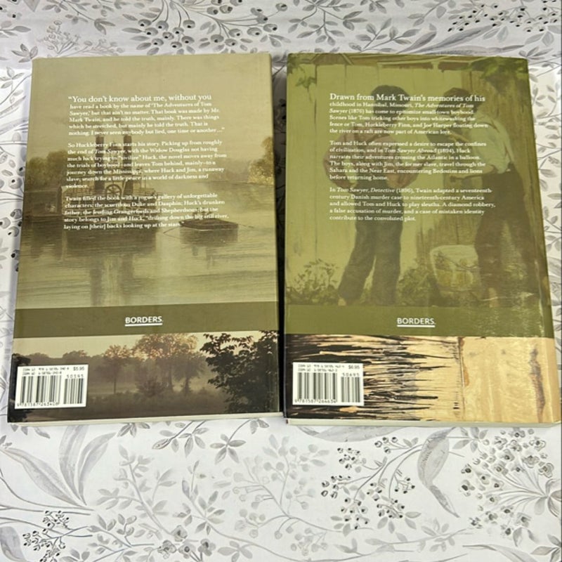 The Adventures of Huckleberry Finn & Tom Sawyer 2 Paperback Bundle