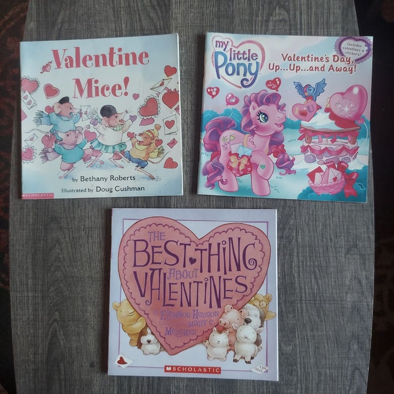 Various Valentines kids books