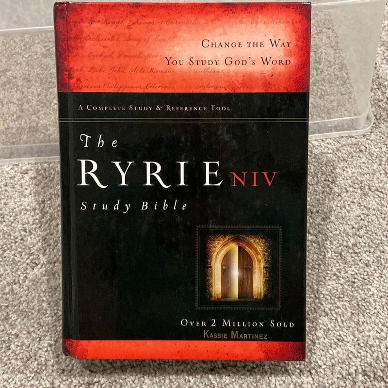 The Ryrie Niv Study Bible Hardback Red Letter