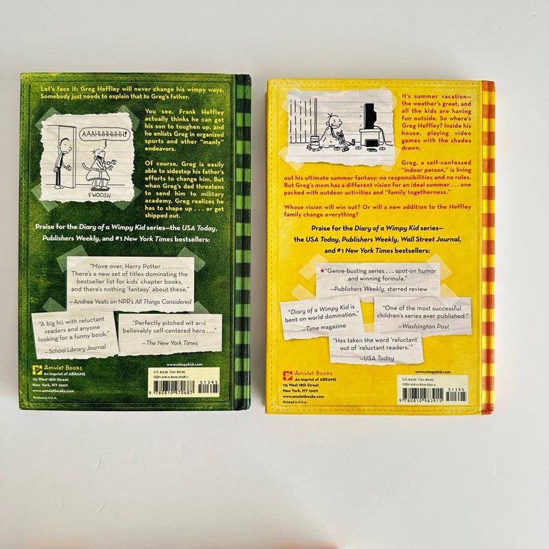 Diary of a Wimpy Kid book bundle, 4 books
