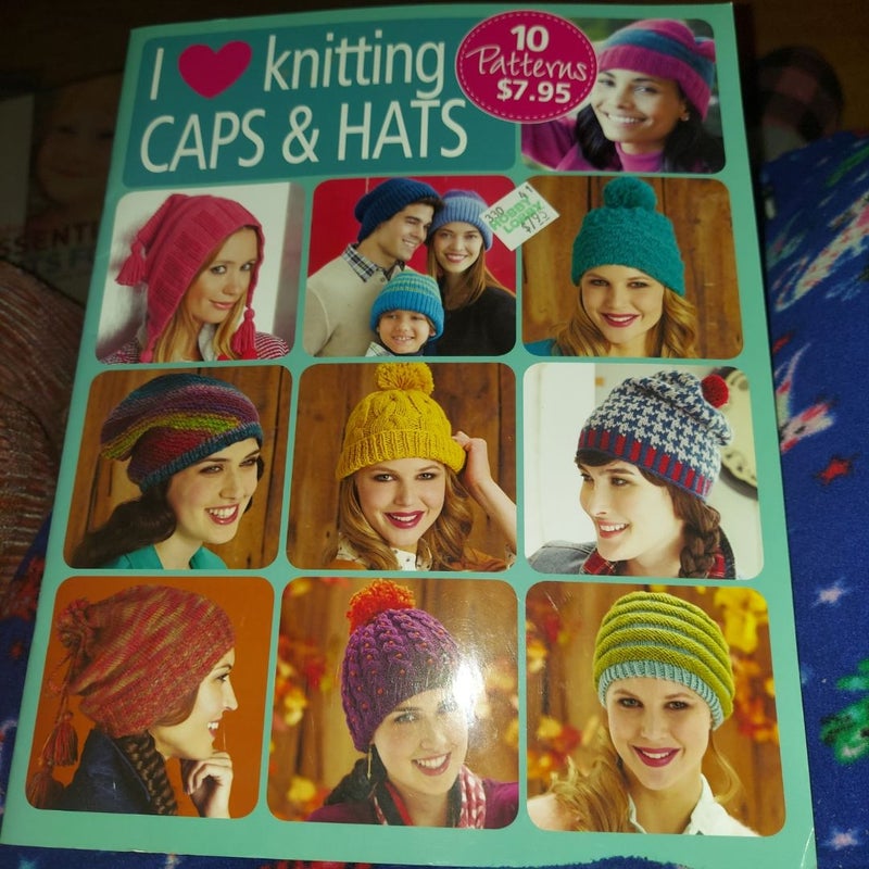 I ♥️ Knitting Caps & Hats - 10 Patterns $7.95