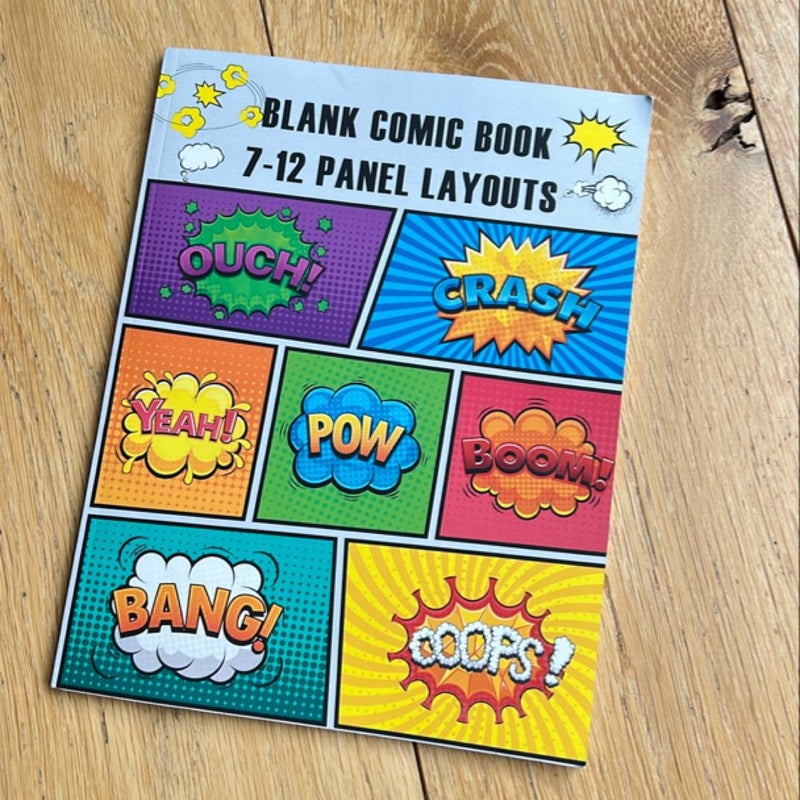 Blank Comic Book 7-12 Panel Layouts