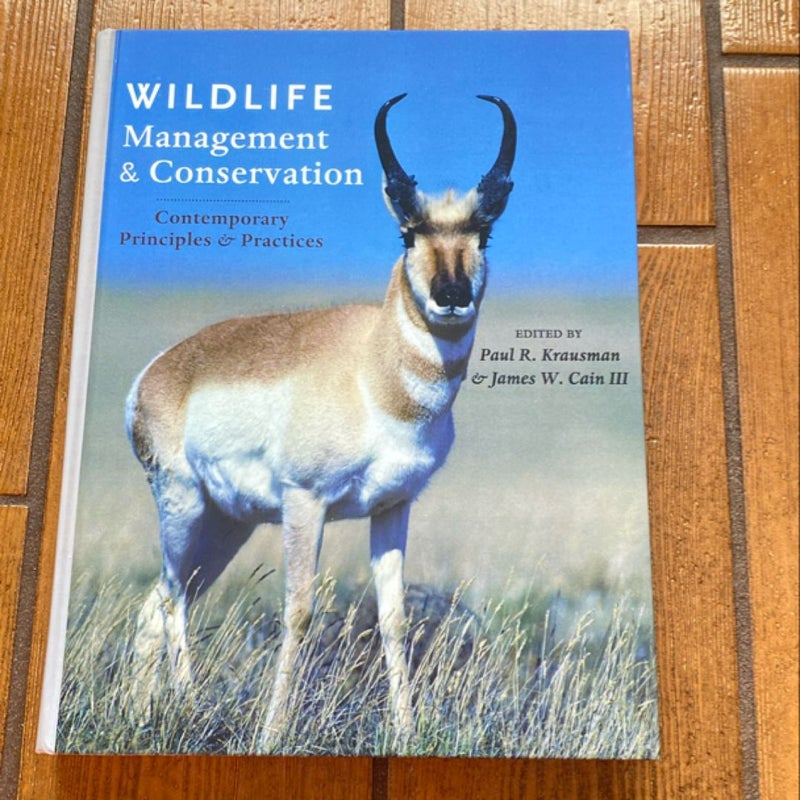 Wildlife Management and Conservation