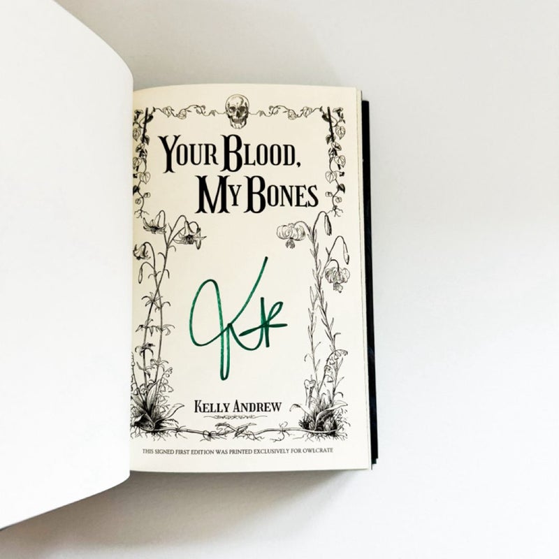 Your Blood My Bones (SIGNED Owlcrate Exclusive Edition)