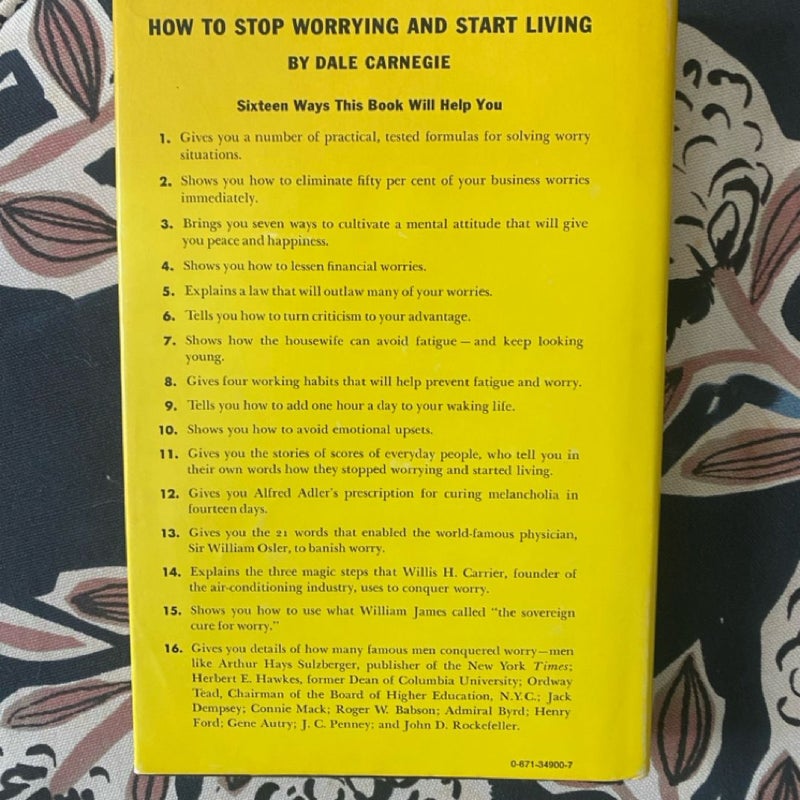 How to Stop Worrying and Start Living