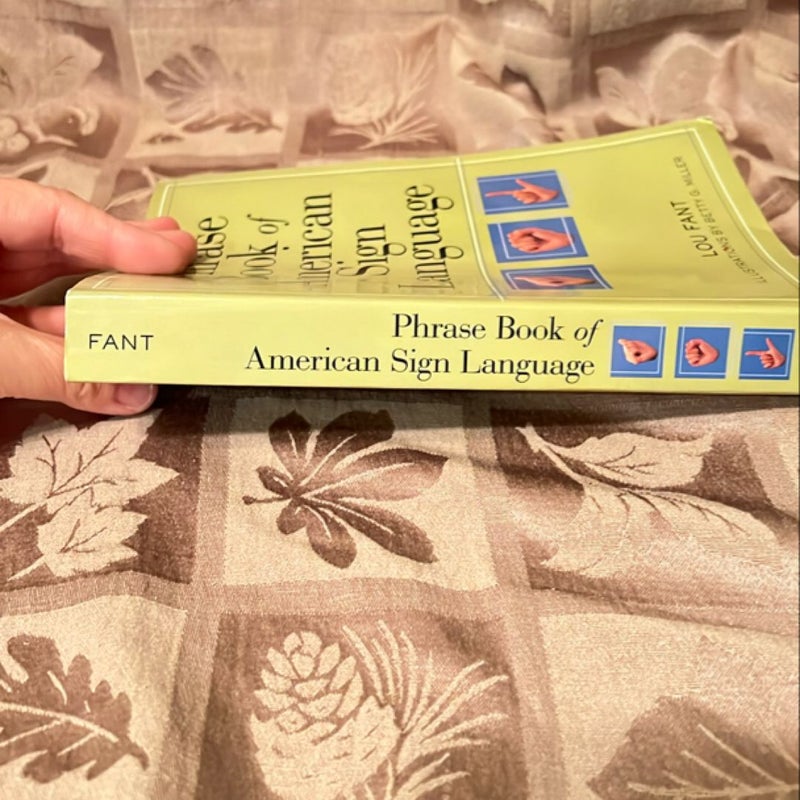 Phrase Book of American Sign Language 