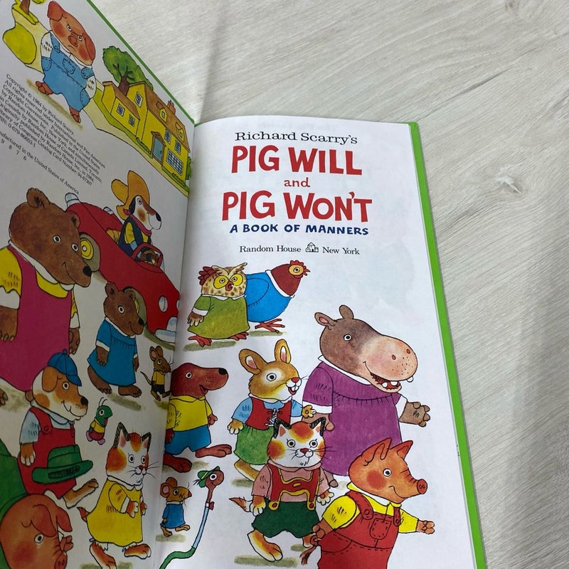 Richard Scarry's Pig Will and Pig Won't