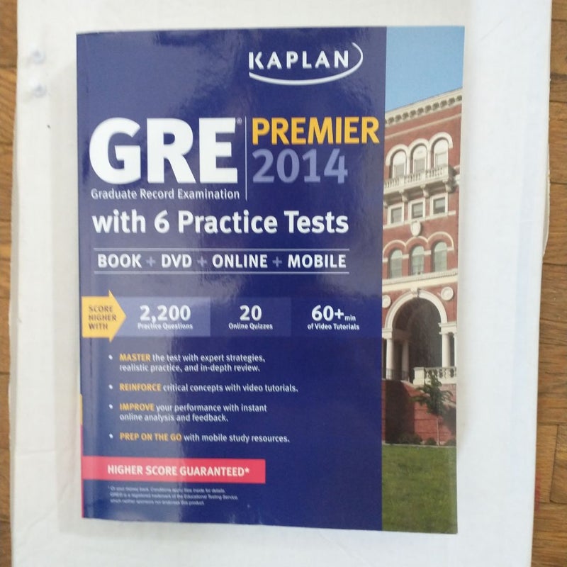 Kaplan GRE® Premier 2014 with 6 Practice Tests