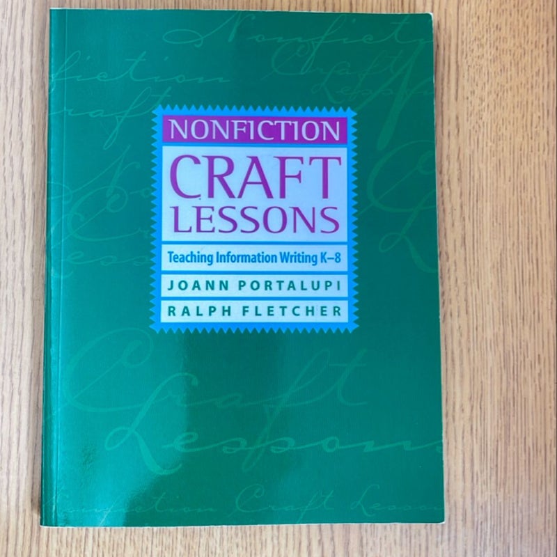 Nonfiction Craft Lessons