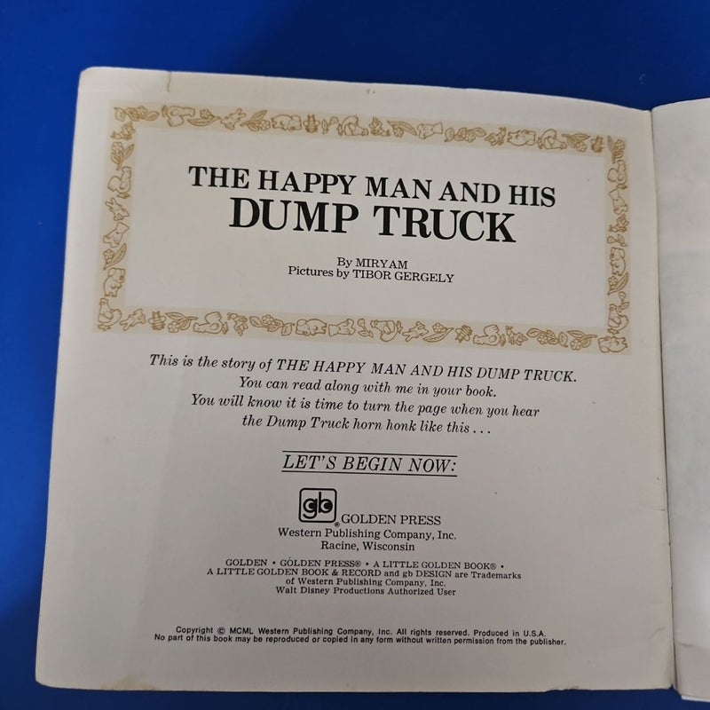 Disneyland Record's The Happy Man and His Dump Truck
