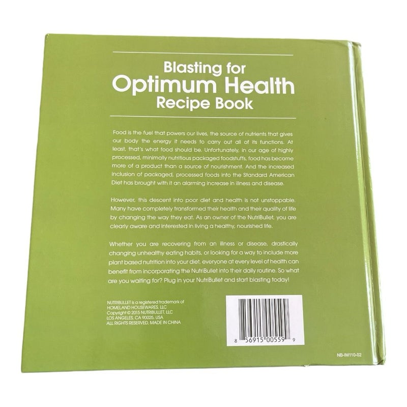 Blasting for Optimum Health Recipe Book