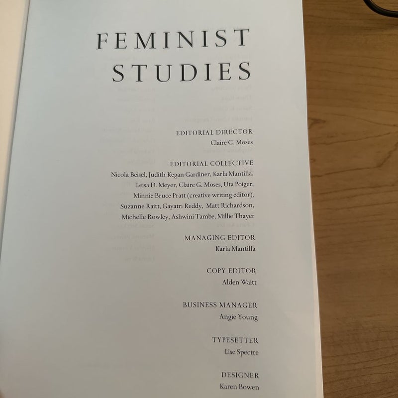 Feminist Studies Volume 37, Number 1, Spring 2011