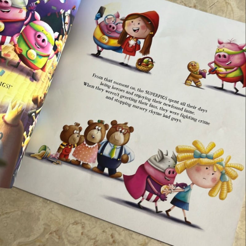 Three Little Superpigs bundle of 2 books