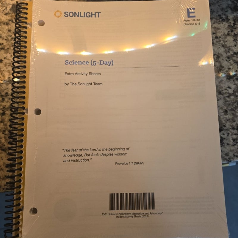 Sonlight Science Instructor Guide Core E 5-day