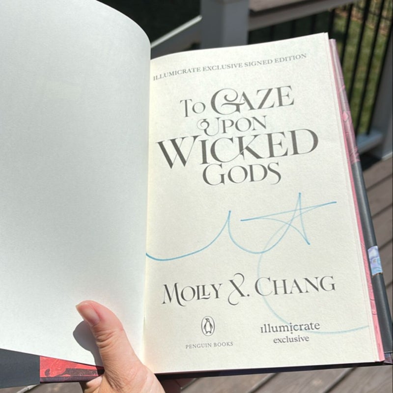 Illumicrate Signed Sprayed Edges Special Edition To Gaze Upon Wicked Gods 