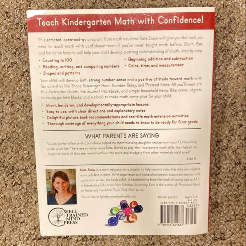 Kindergarten Math with Confidence Instructor Guide