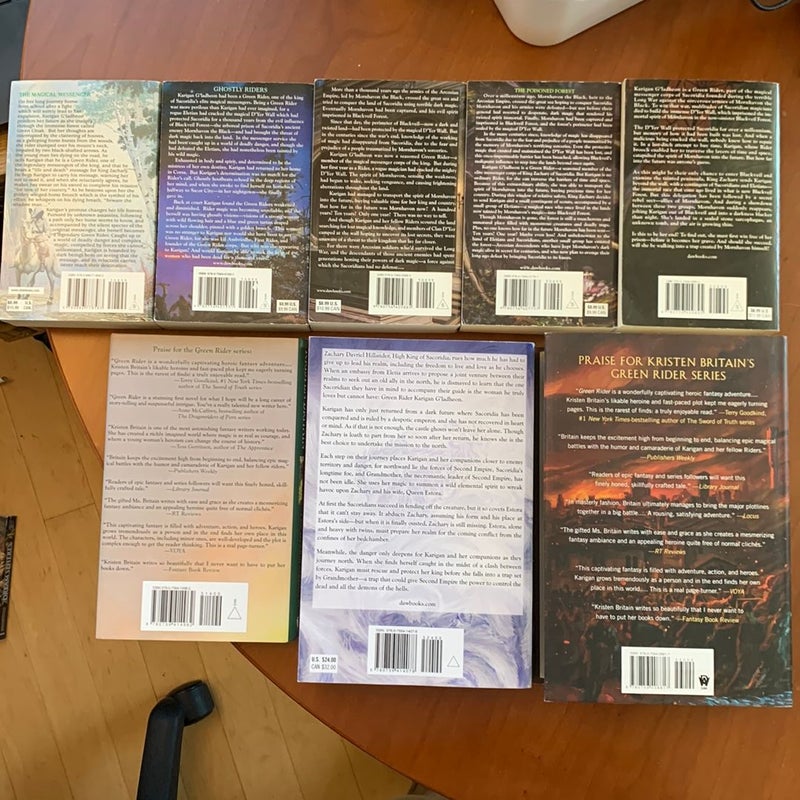 Green Rider Series Books 1-7 + Novella: Green Rider, First Rider’s Call, The High King’s Tomb, Blackveil, Mirror Sight, Firebrand, Winterlight, The Dream Gatherer 