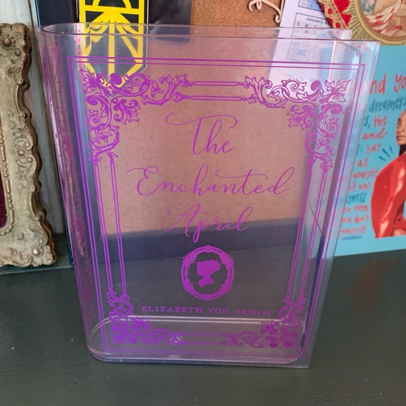 The Enchanted April Acrylic Book Vase