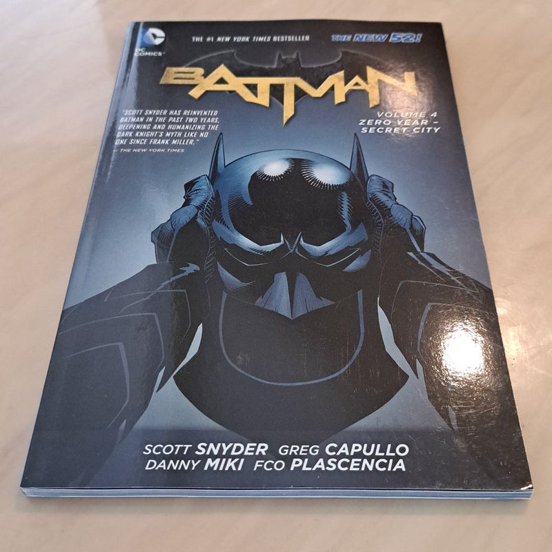 Batman Vol4 Zero Year Secret City New 52