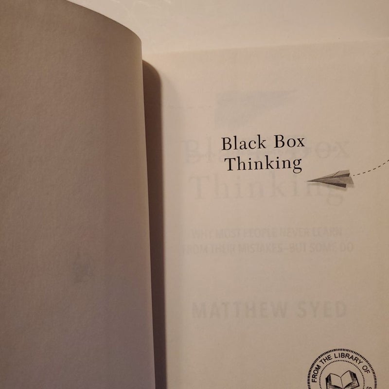 Black Box Thinking