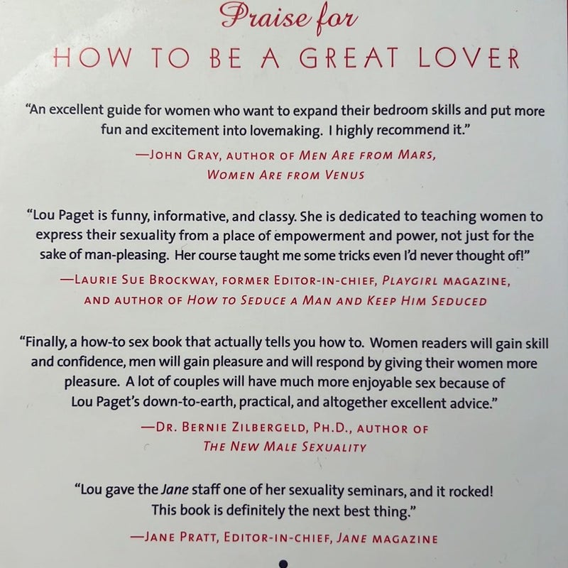 How to Be a Great Lover