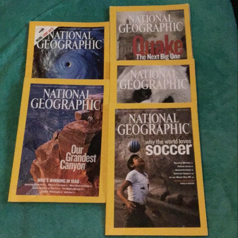 2006 Nation Geographic Magazines 