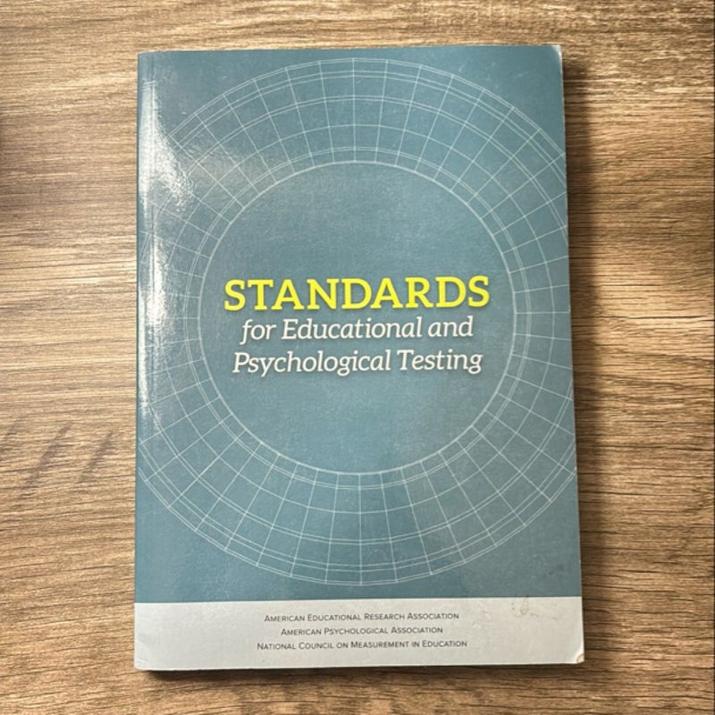 Standards for Educational and Psychological Testing