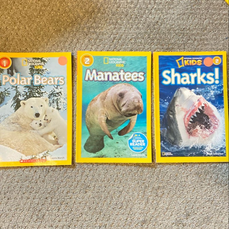 National Geographic Readers: Manatees, Polar Bears, Sharks