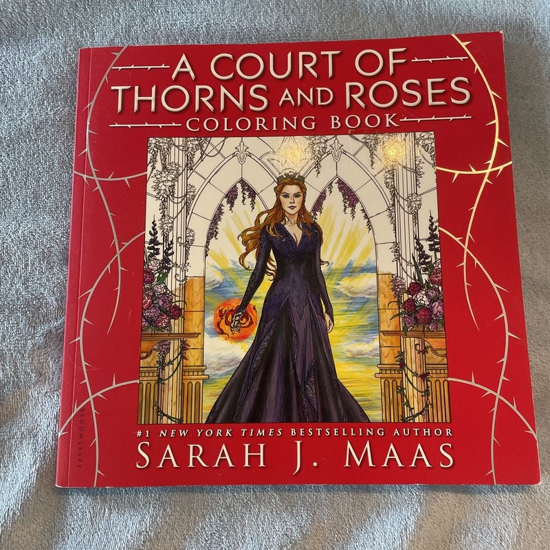 A Court of Thorns and Roses coloring book: Fantasy coloring book for adults  (Paperback)