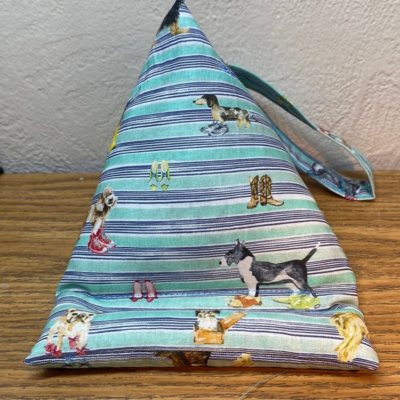 Phone Holder Pillow with dog theme fabric 