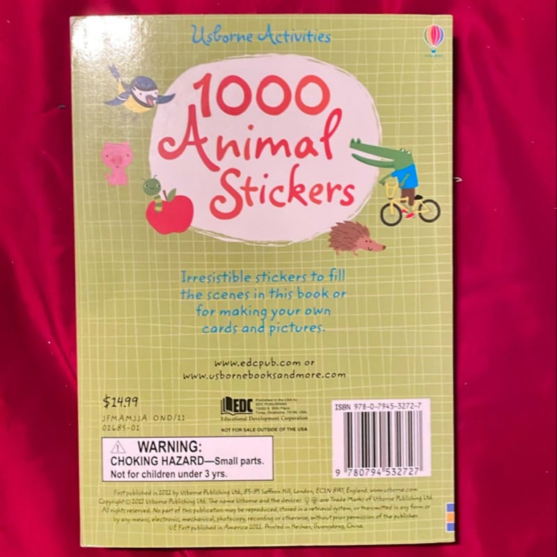 1000 Animal Stickers