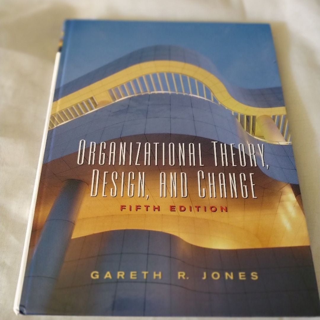 Design,　R.　by　Hardcover　Change　Jones,　Theory,　Gareth　and　Organizational　Pangobooks