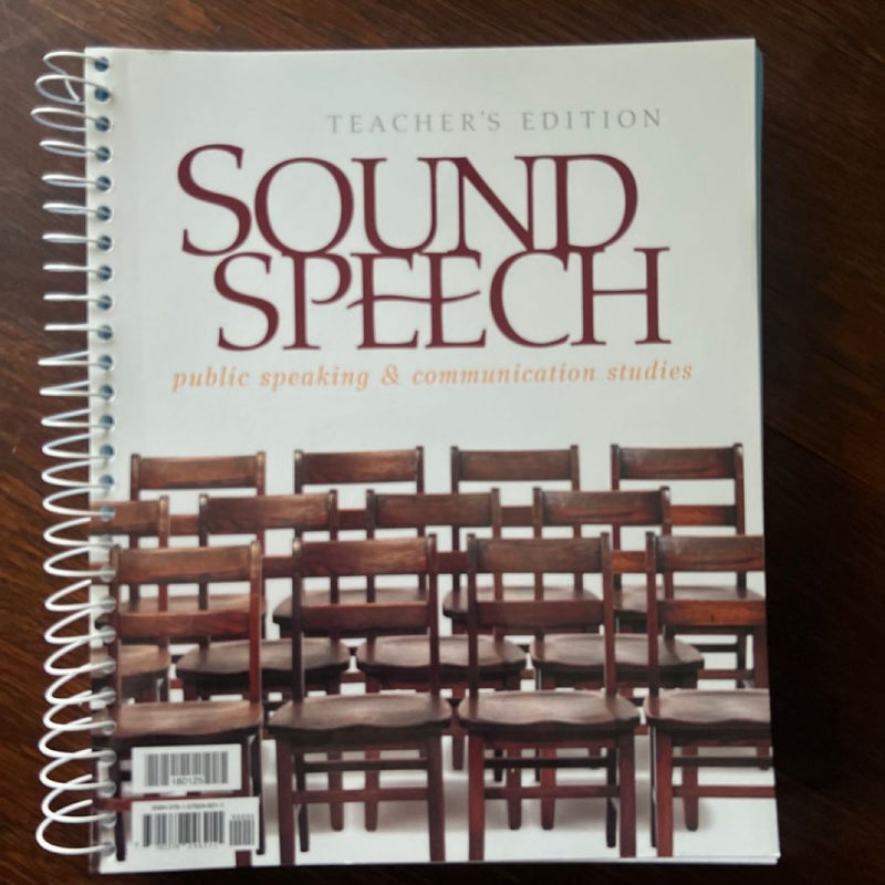 Sound Speech Teacher's Edition (grades 9-12)