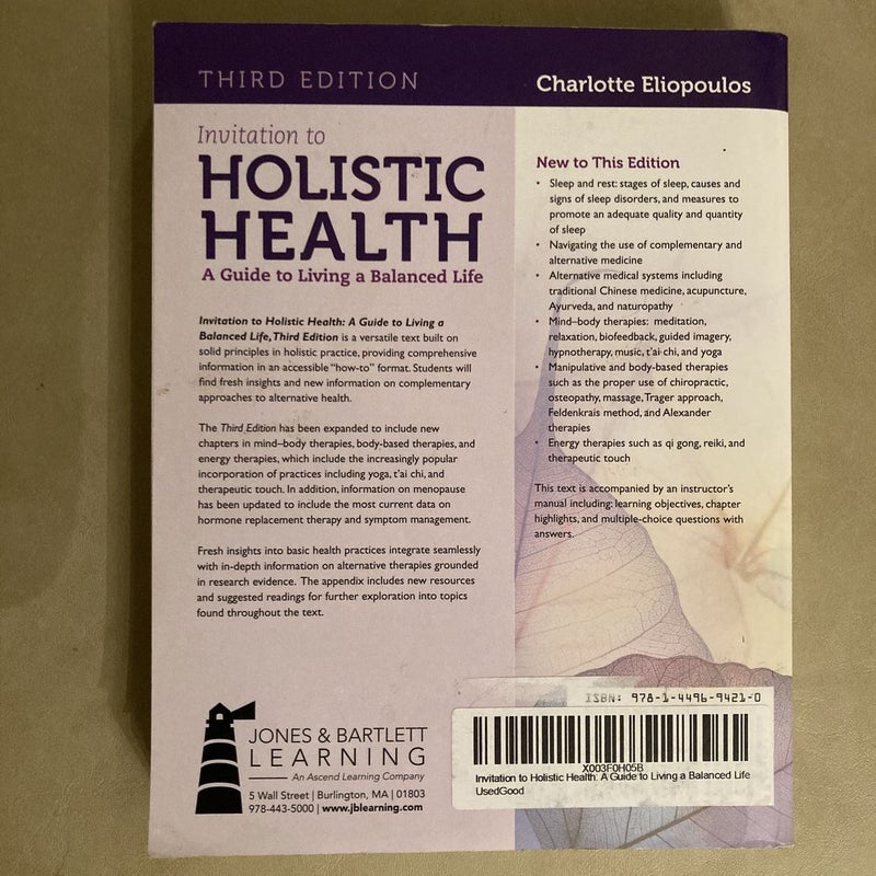 Invitation to Holistic Health : a Guide to Living a Balanced Life