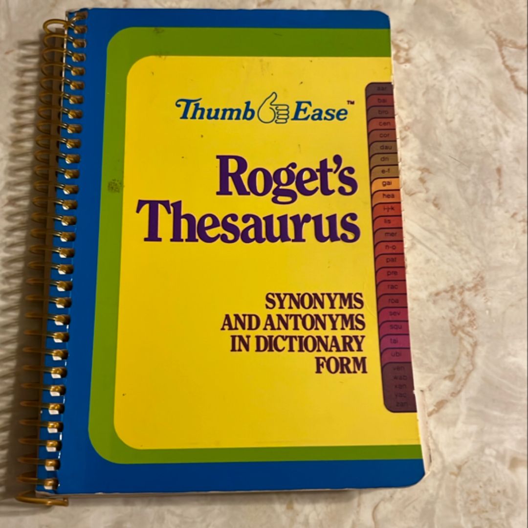 Roget’s Thesaurus (Thumb Ease)