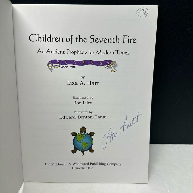 Children Of The Seventh Fire SIGNED By Author Lisa A. Hart 