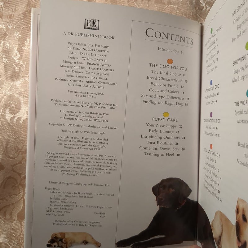 Dog Breed Handbooks Labrador Retriever Hardback 