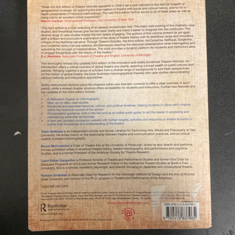 Theatre Histories Third edition