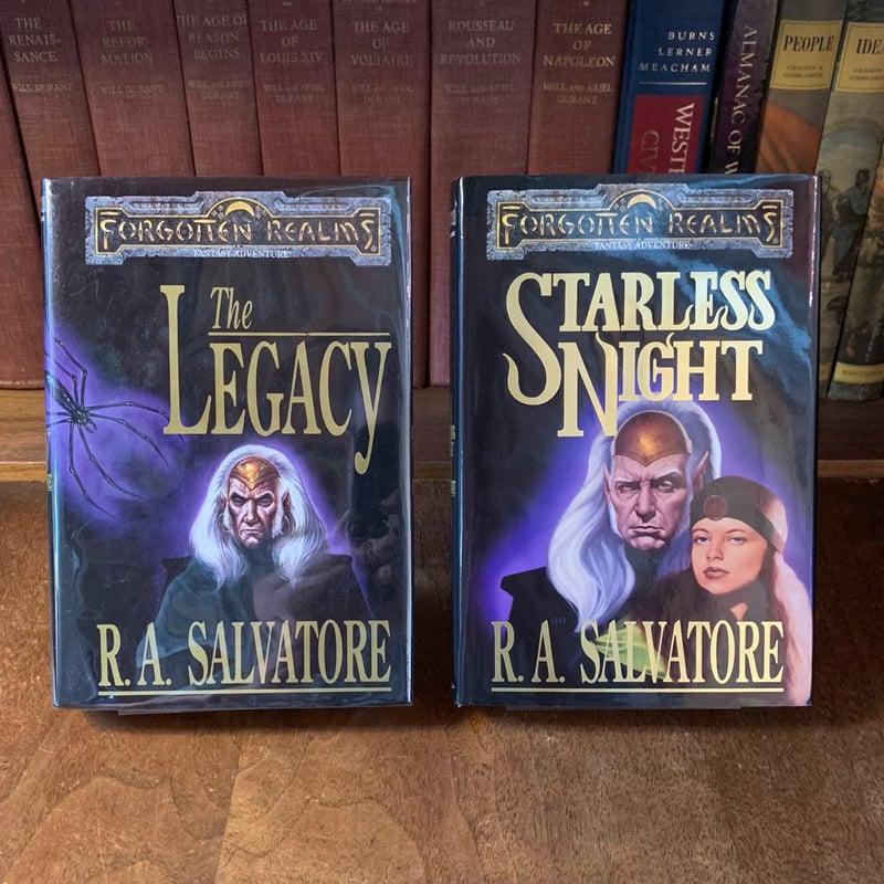 The Legacy & Starless Night First Editions, Legacy of the Drow 1 & 2 by ...