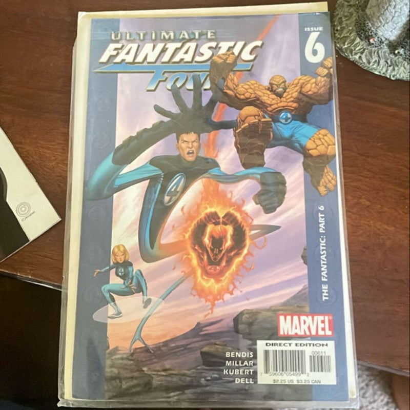 3 Fantastic four comics and 1 X-Men 