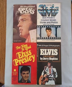 Book lot of 4 Vintage Elvis Presley Paperback Books