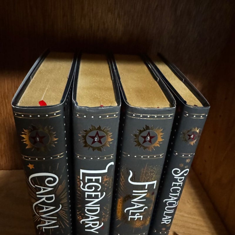 Caraval series UK editions w/ gold edges