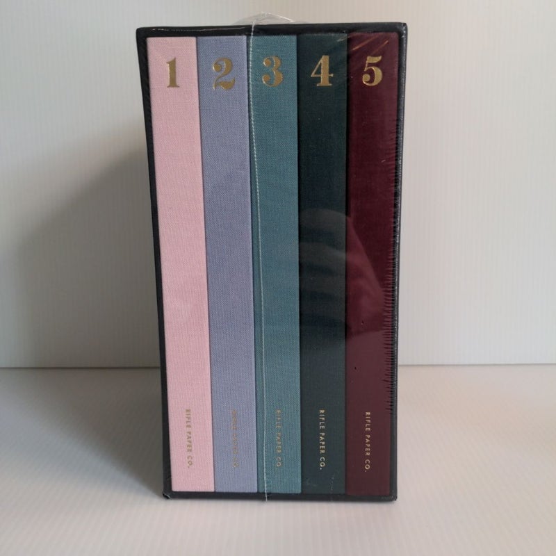 Rifle Paper Co 5-Year Hardcover Journal Set