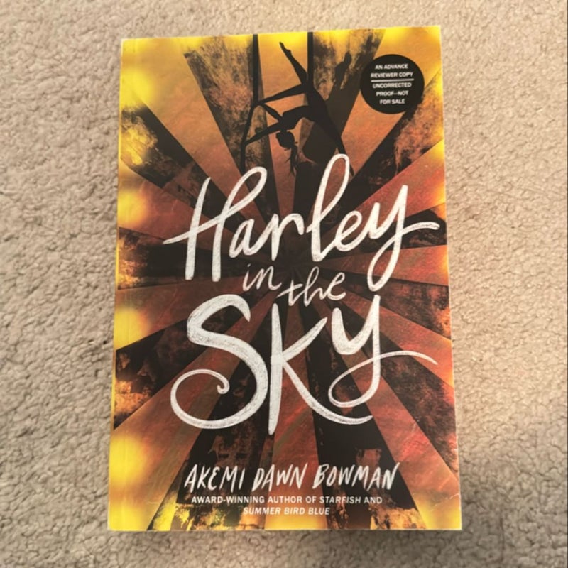 Harley in the Sky Advance Reader Copy